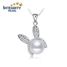 Pendentif en perle d&#39;eau douce réelle 10-11mm Pendentif en perle à perle unique